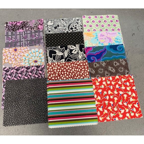 35 Pieces Precut 5" Cotton Quilting Fabric Squares - Sweet Remembrance Dawn Char - Picture 11 of 12